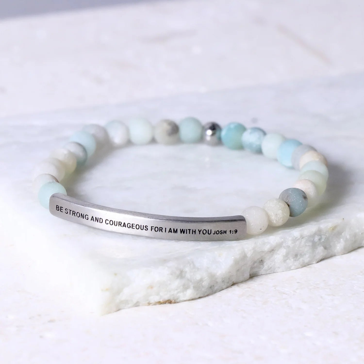 Be Strong And Courageous For Who I Am With You Joshua 1:9 Bracelet