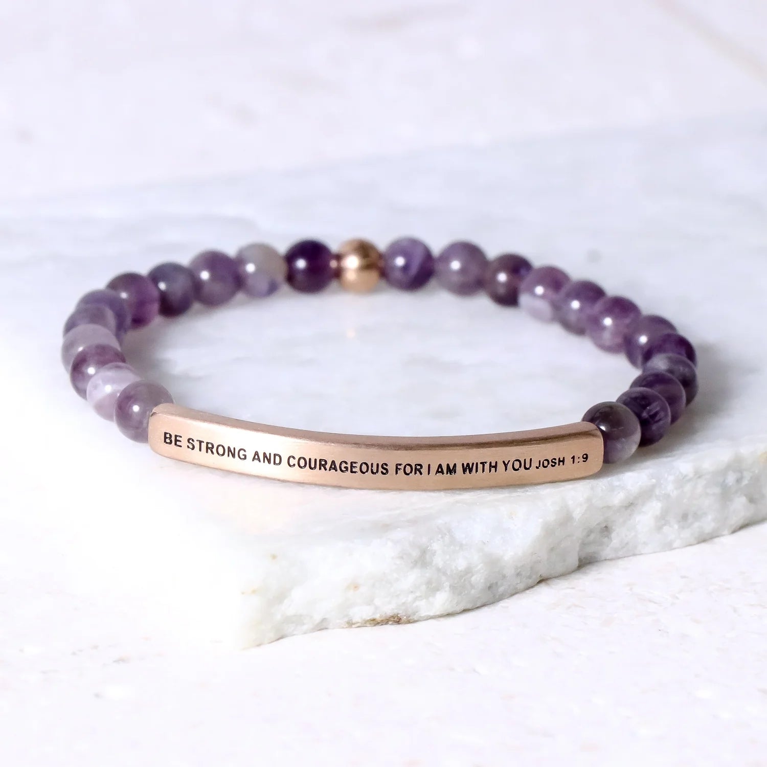 Be Strong And Courageous For Who I Am With You Joshua 1:9 Bracelet