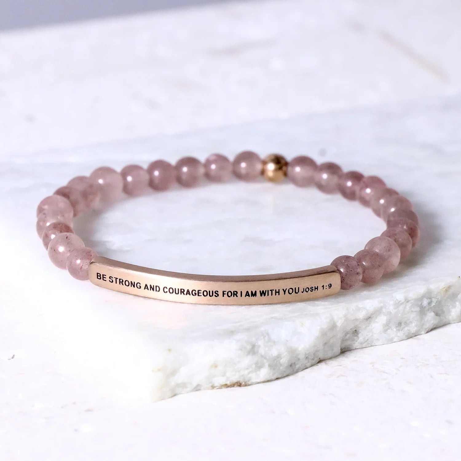 Be Strong And Courageous For Who I Am With You Joshua 1:9 Bracelet