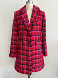 Gingham Coat- Pink/Black