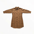 Suede Dress- Brown