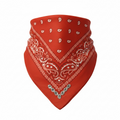 Orange Rhinestone Bandanna