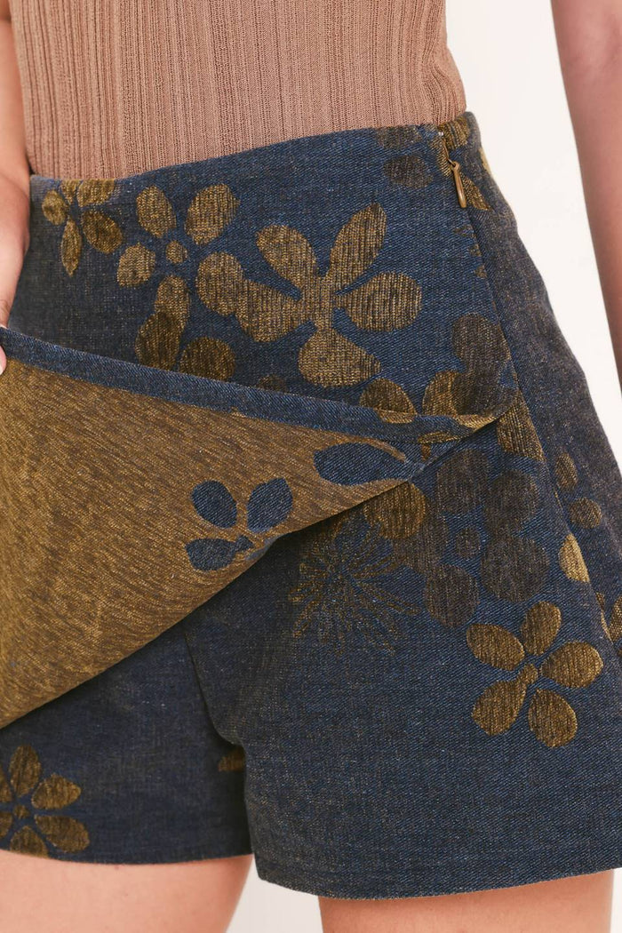 Denim Woven Skort