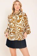 Coastal Woven Shirt- Brown