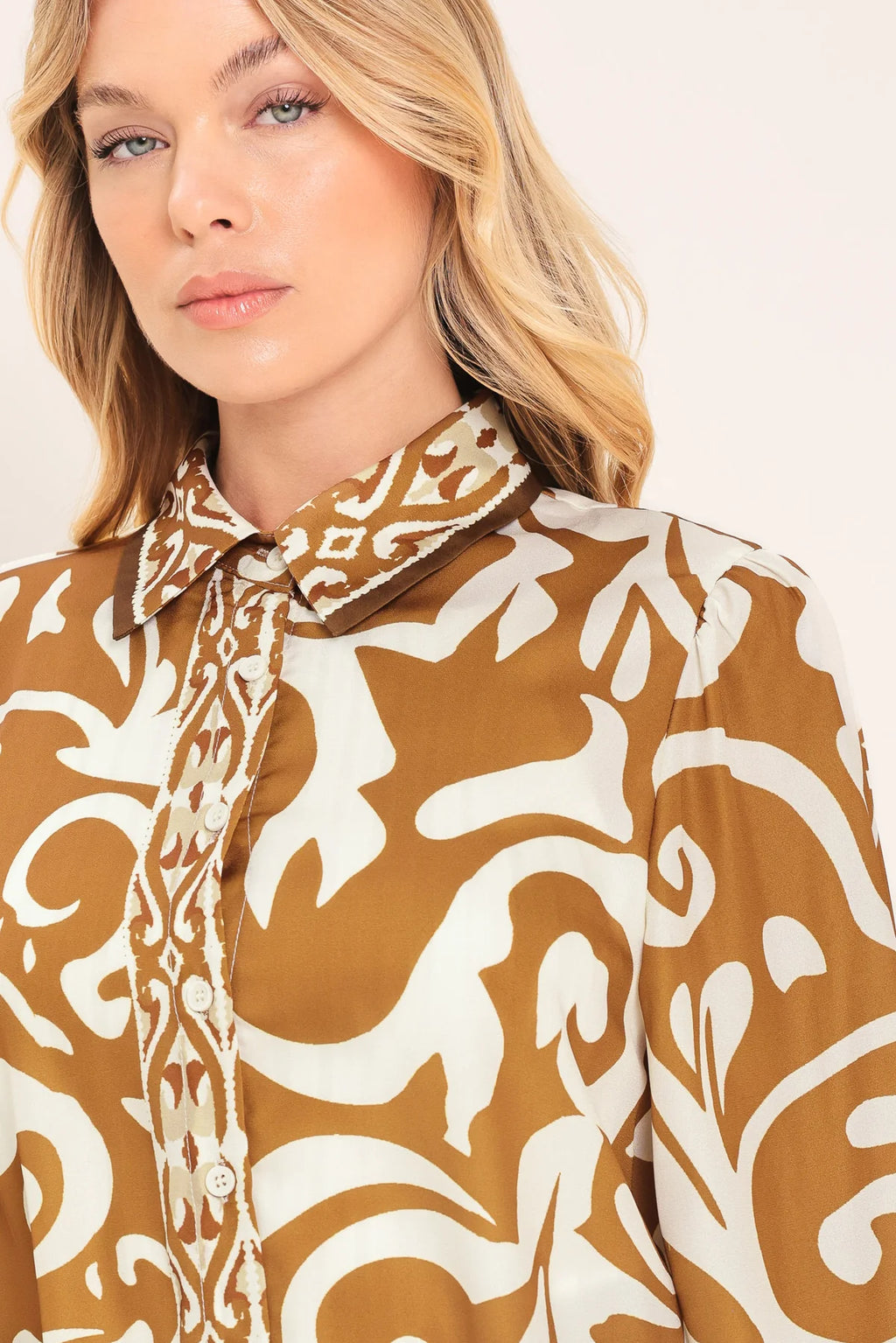 Coastal Woven Shirt- Brown