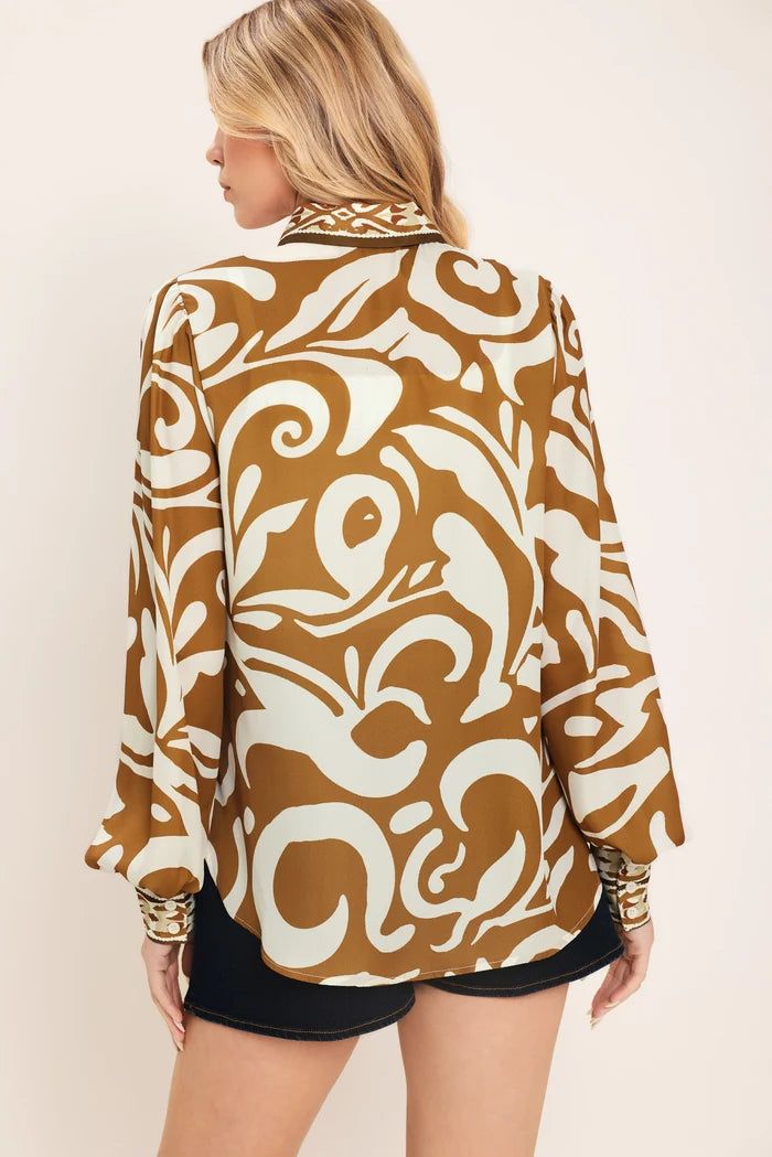 Coastal Woven Shirt- Brown