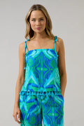 Bliss Tropical Yari Cami Top- Blue