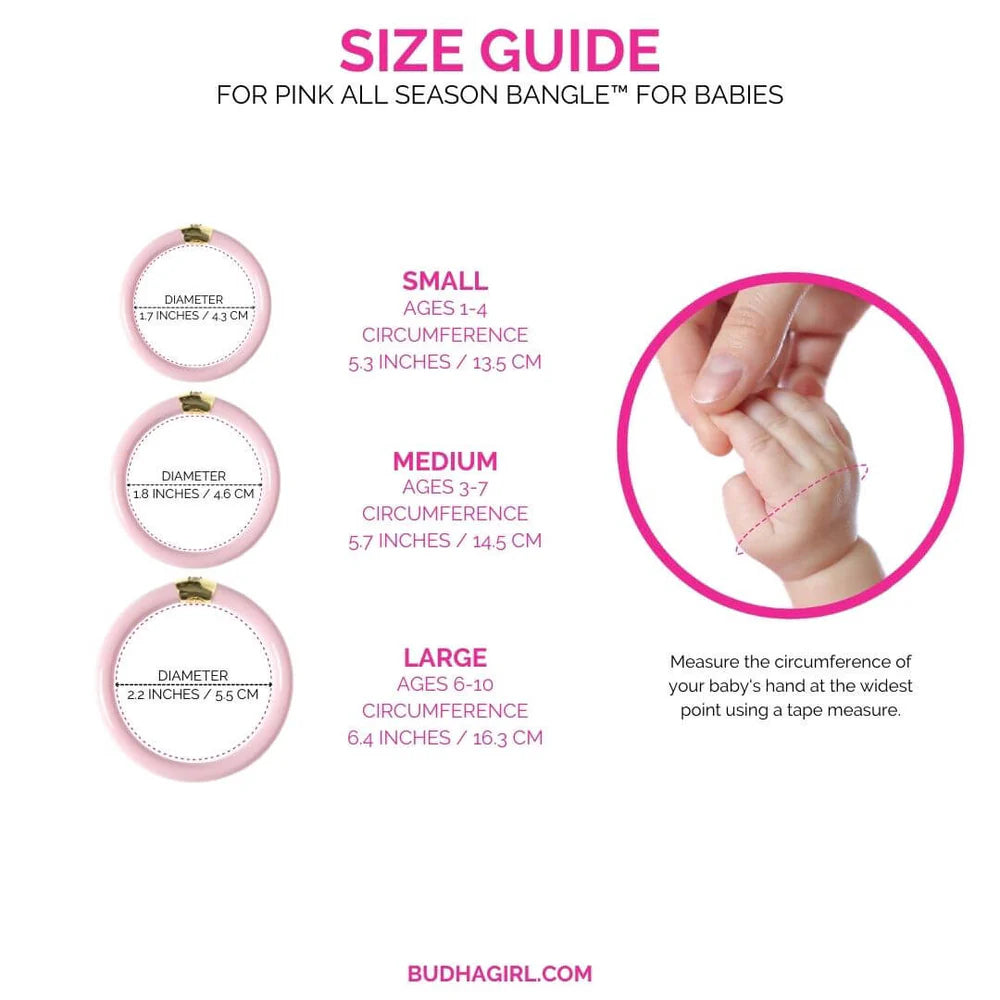 Kids Baby Pink All Weather Bangles