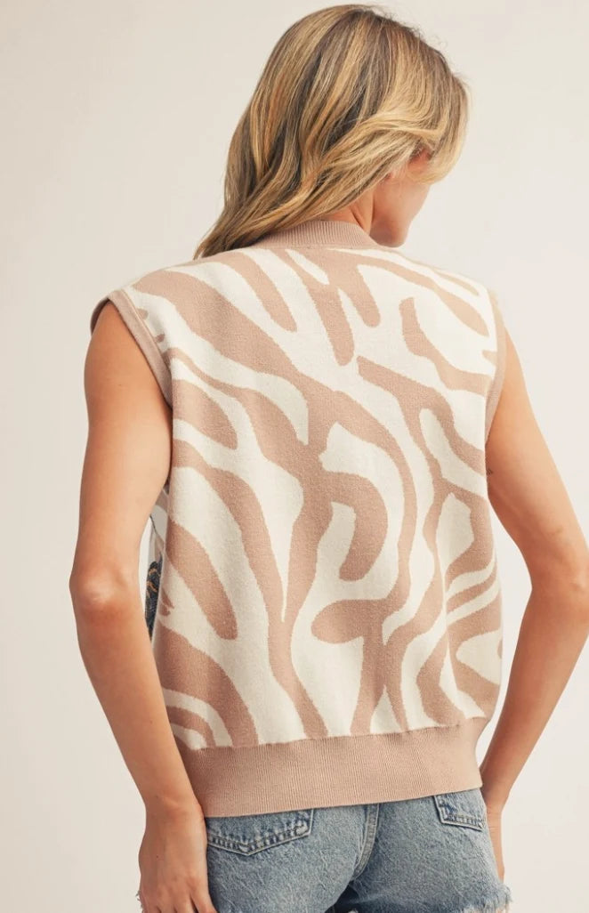 Tiger Button Down Vest
