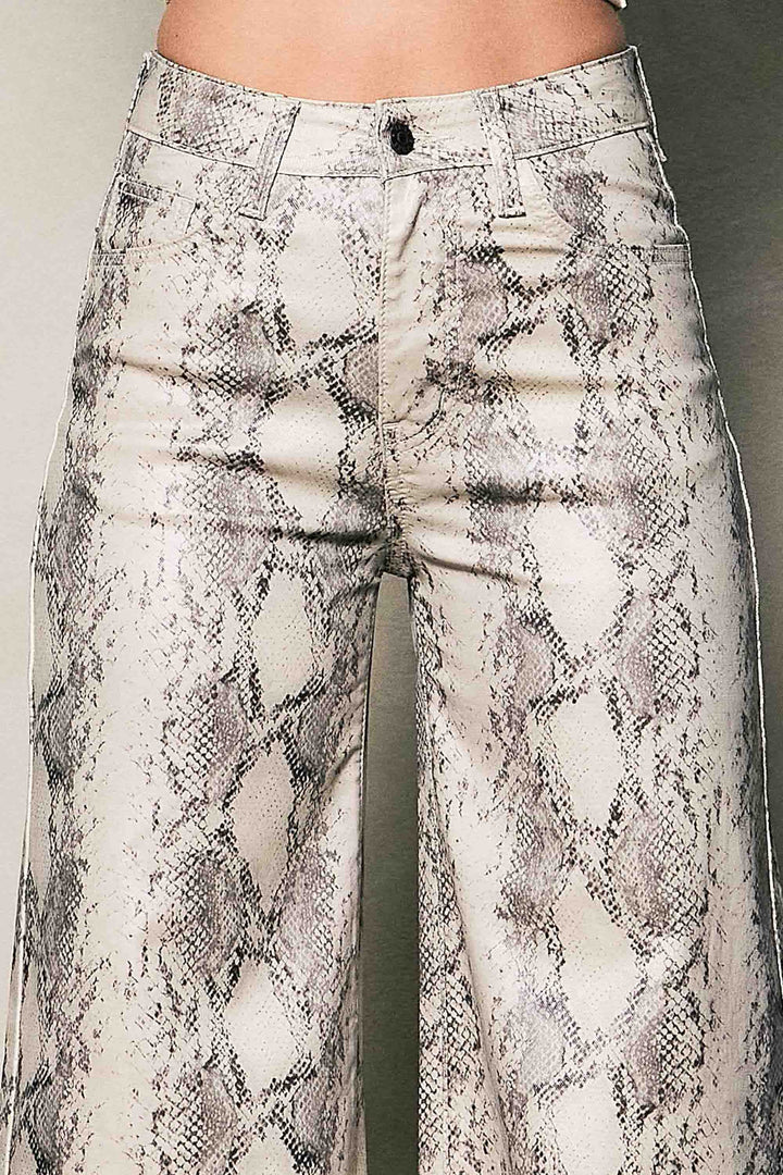 Python Print Wide Leg Jeans