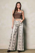 Python Print Wide Leg Jeans