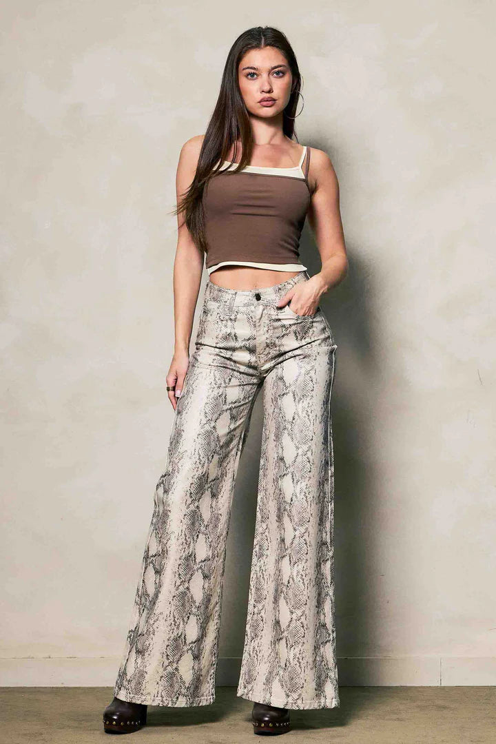 Python Print Wide Leg Jeans