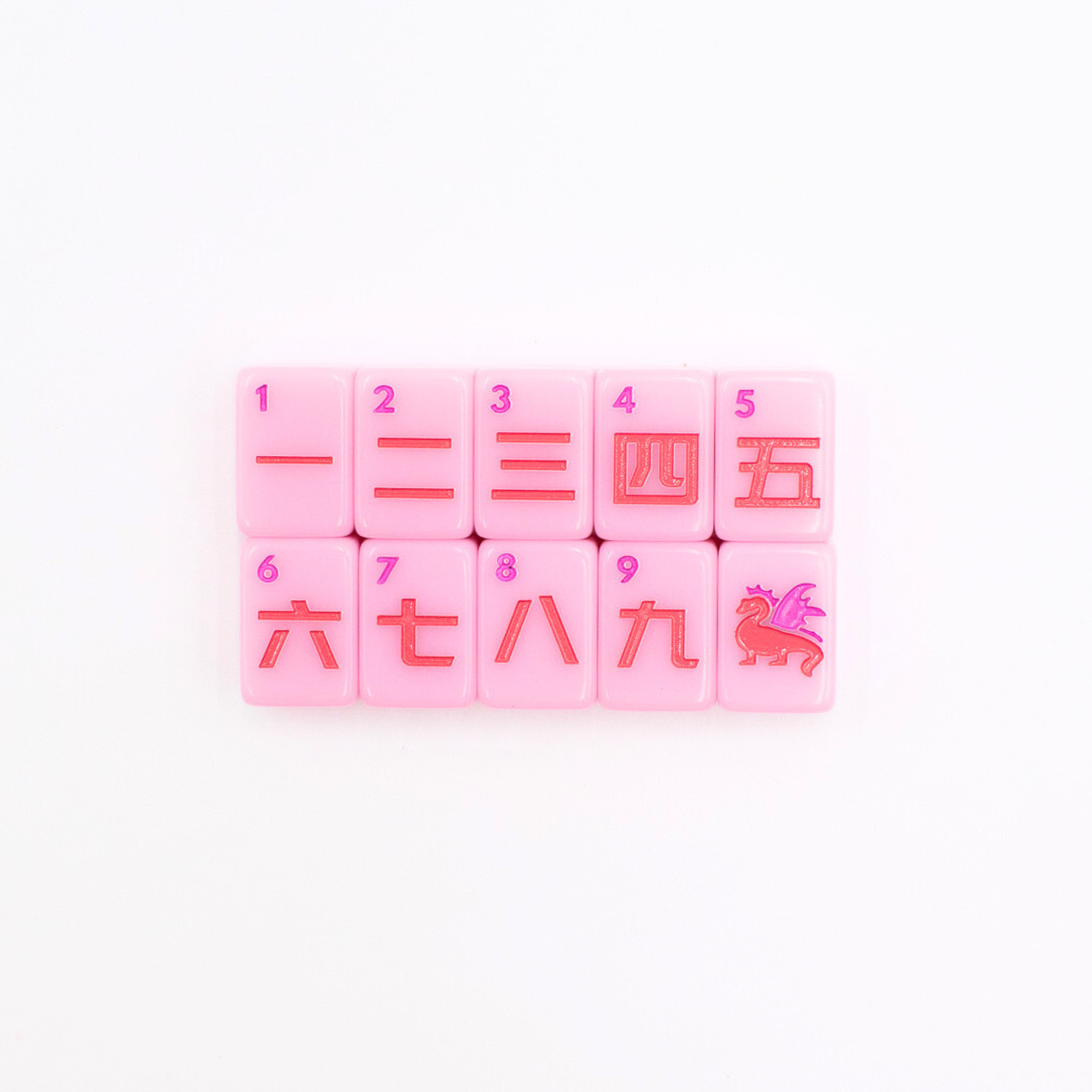 Mini Travel Mahjong Set- Pink