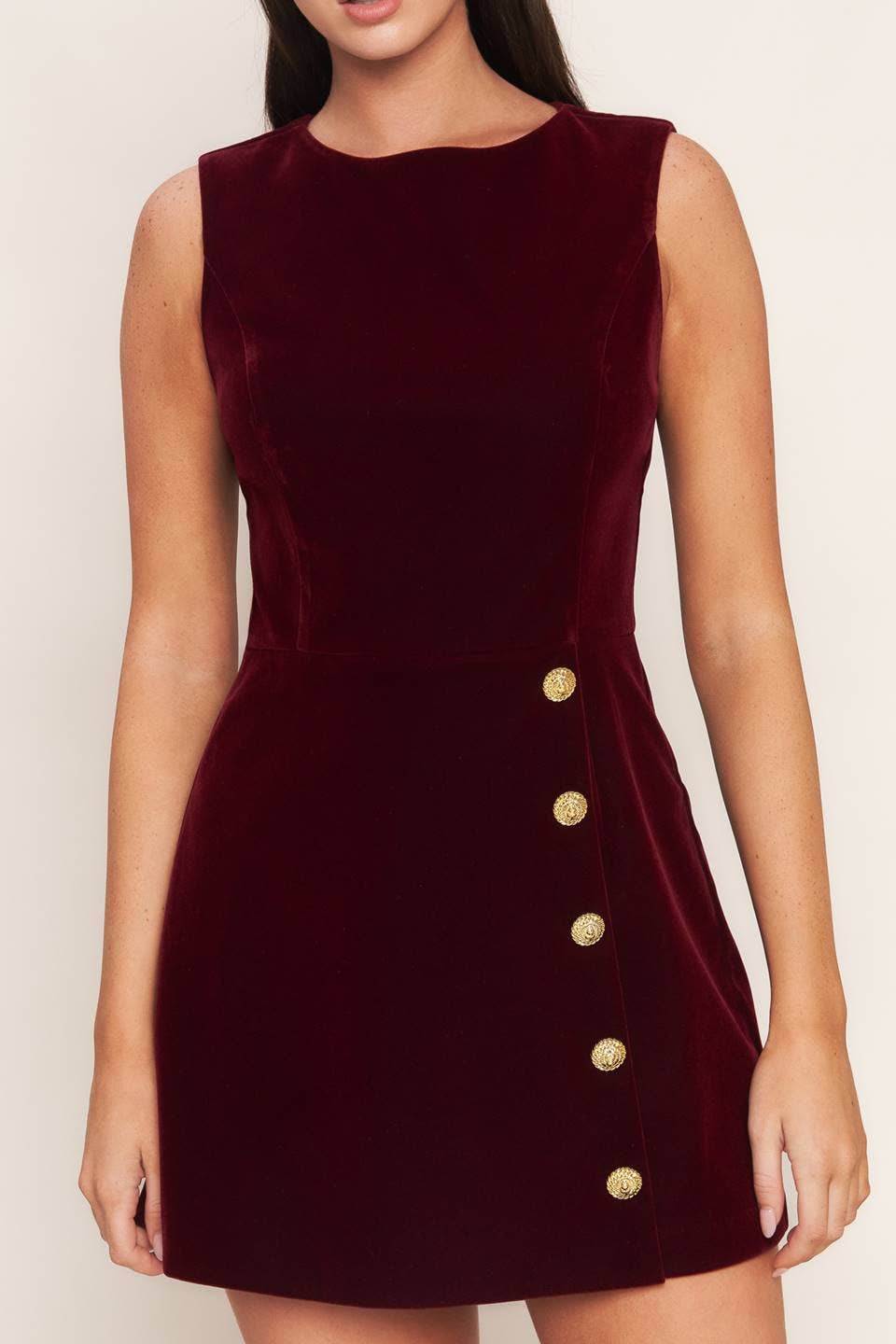 Velvet Romper- Burgundy