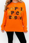 Pumpkin Spice & Sparkle Sweatshirt- Orange