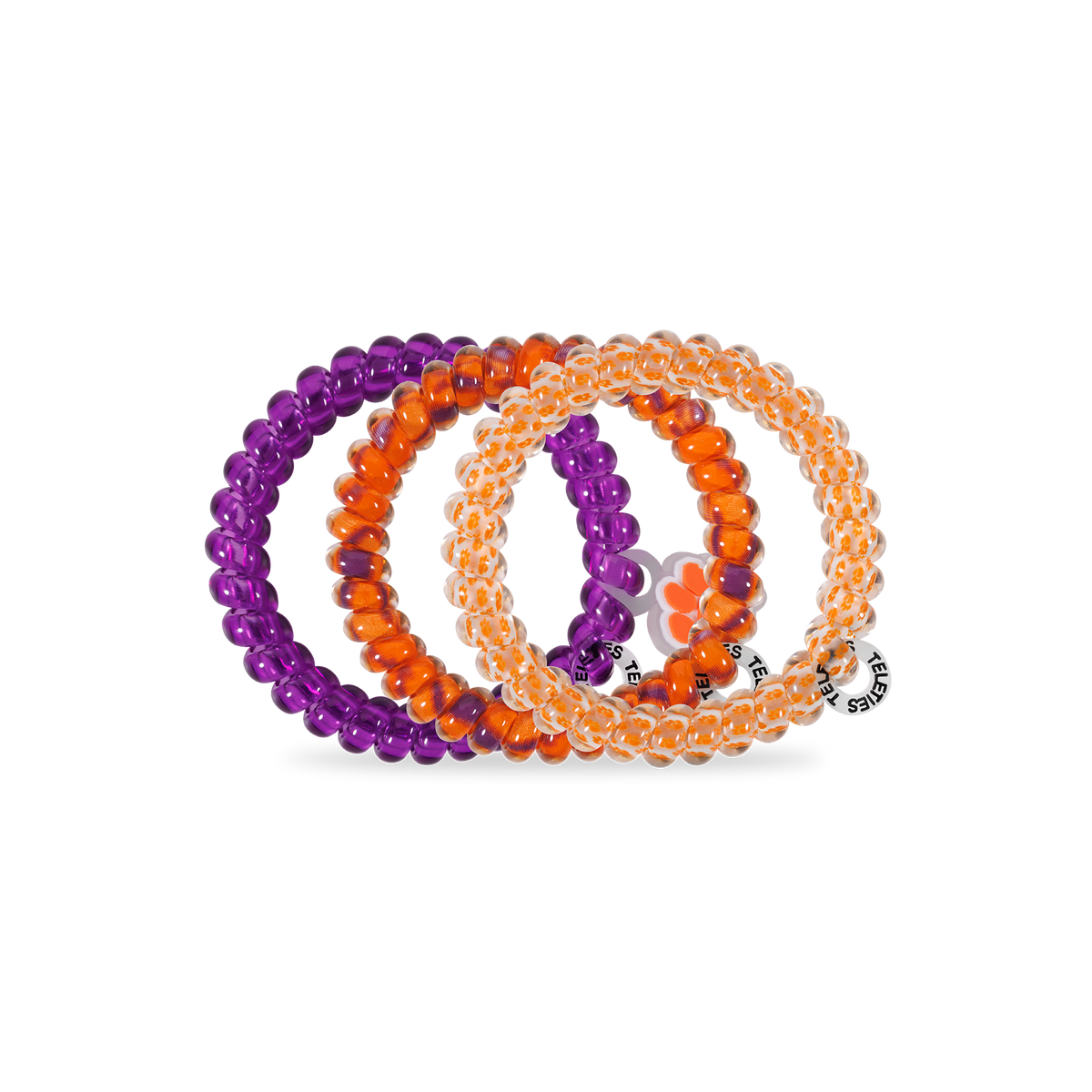 Spiral Hair Coils | Small | Go Tigers! Hair Ties