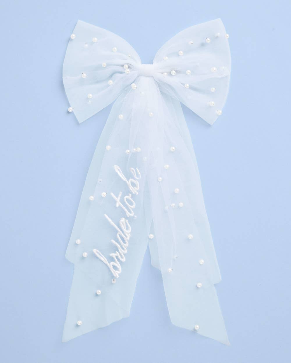 Bride to Be Pearl Hair Bow