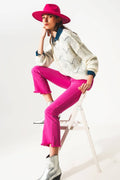 Flare Jeans- Pink