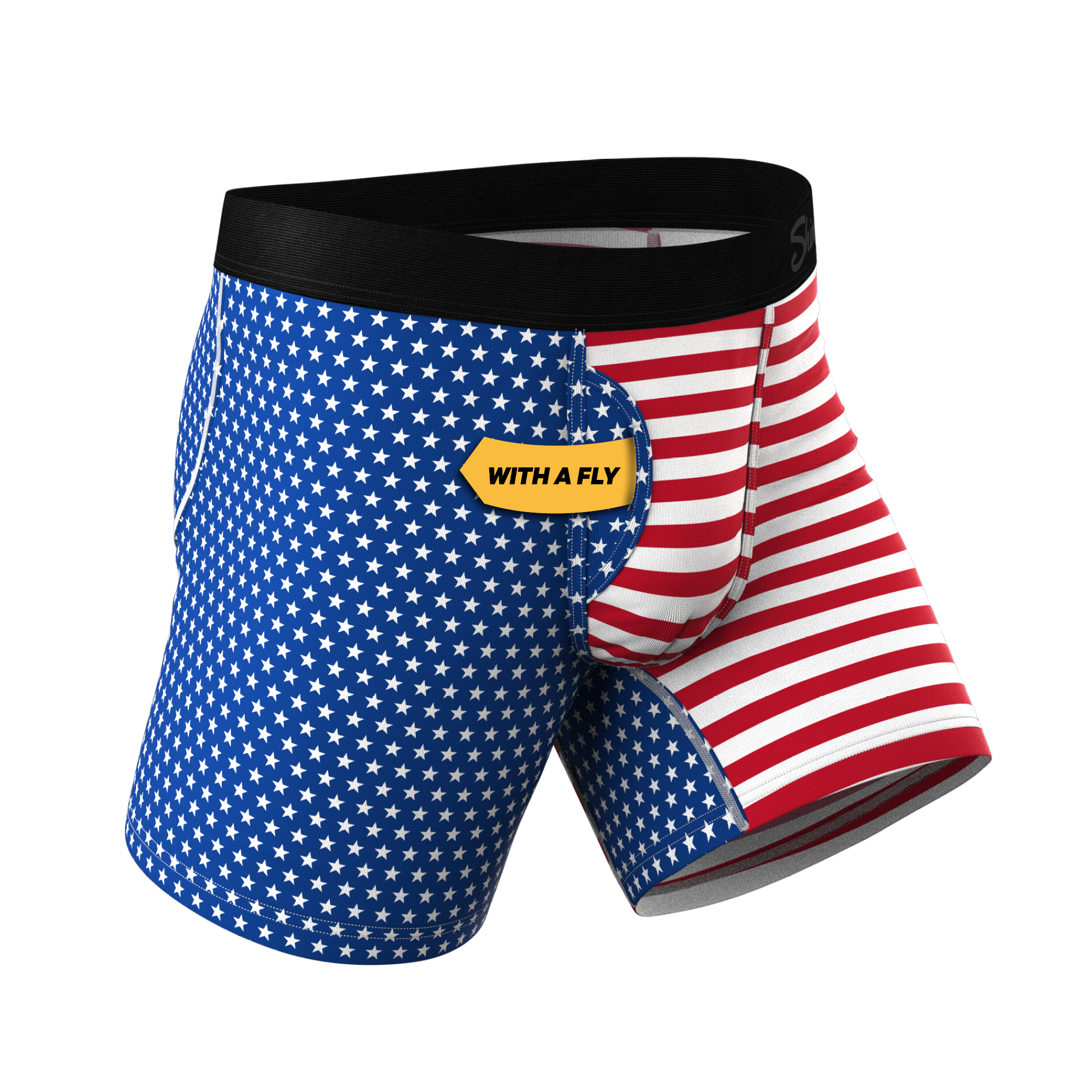 The Ellis Island | USA Flag Ball Hammock® Pouch Underwear With Fly