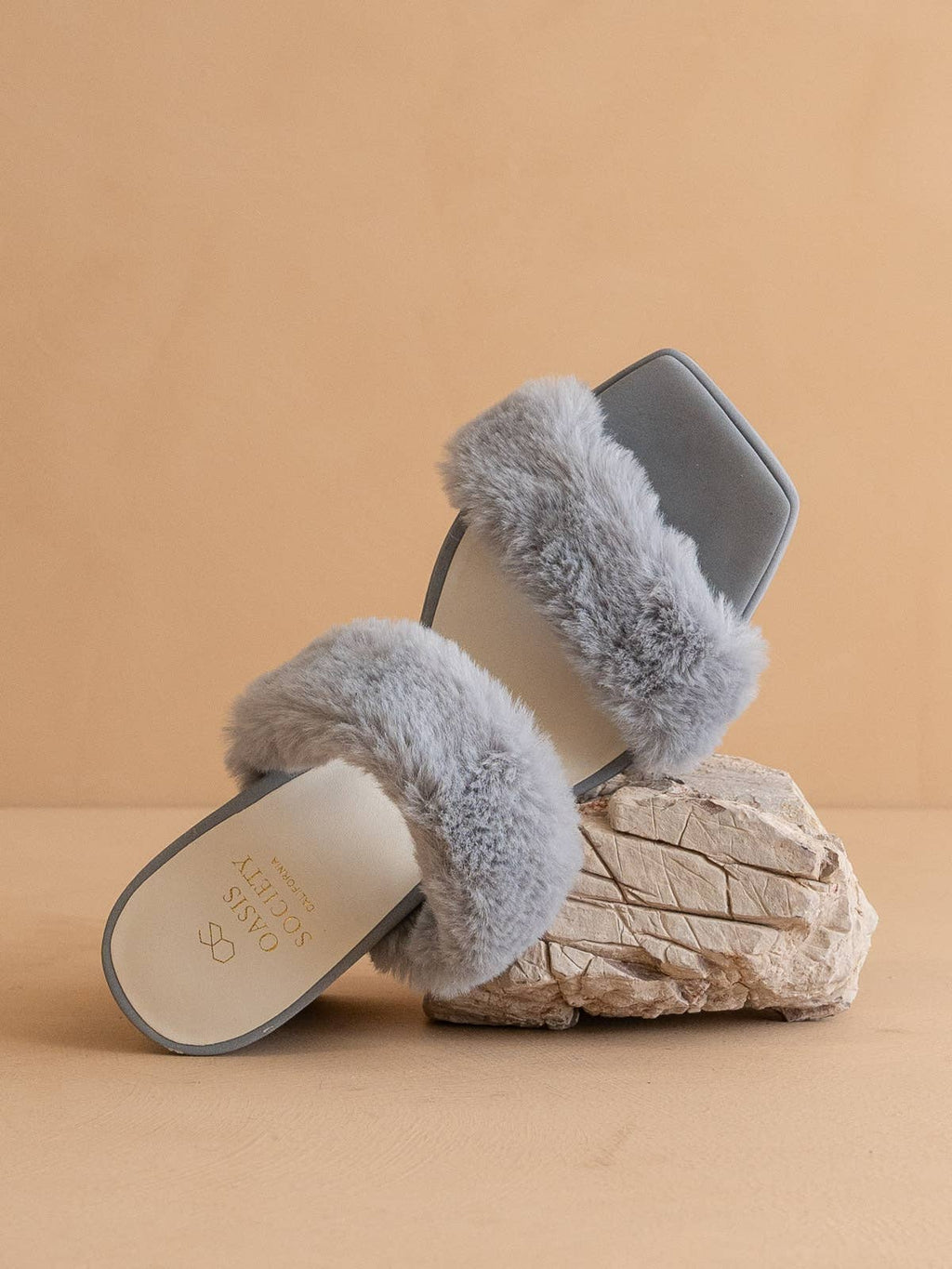The Simone Blue Fuzzy Banded Platform Party Heel