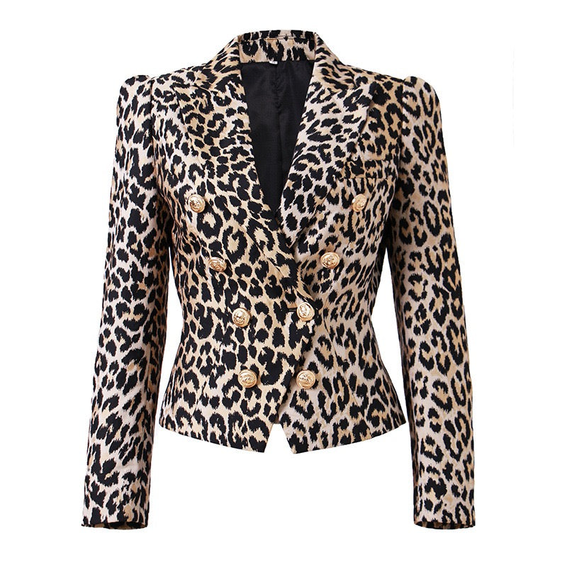 Leopard Blazer