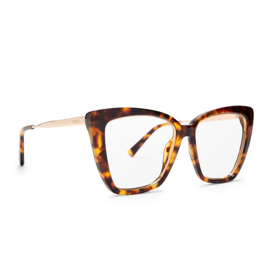 Becky IV Blue Light Sunglasses- Amber Tortoise