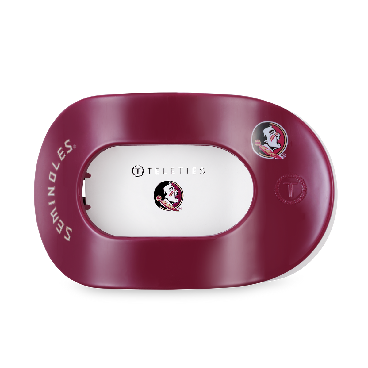 Flat Round Hair Clip | Large | Go Noles!