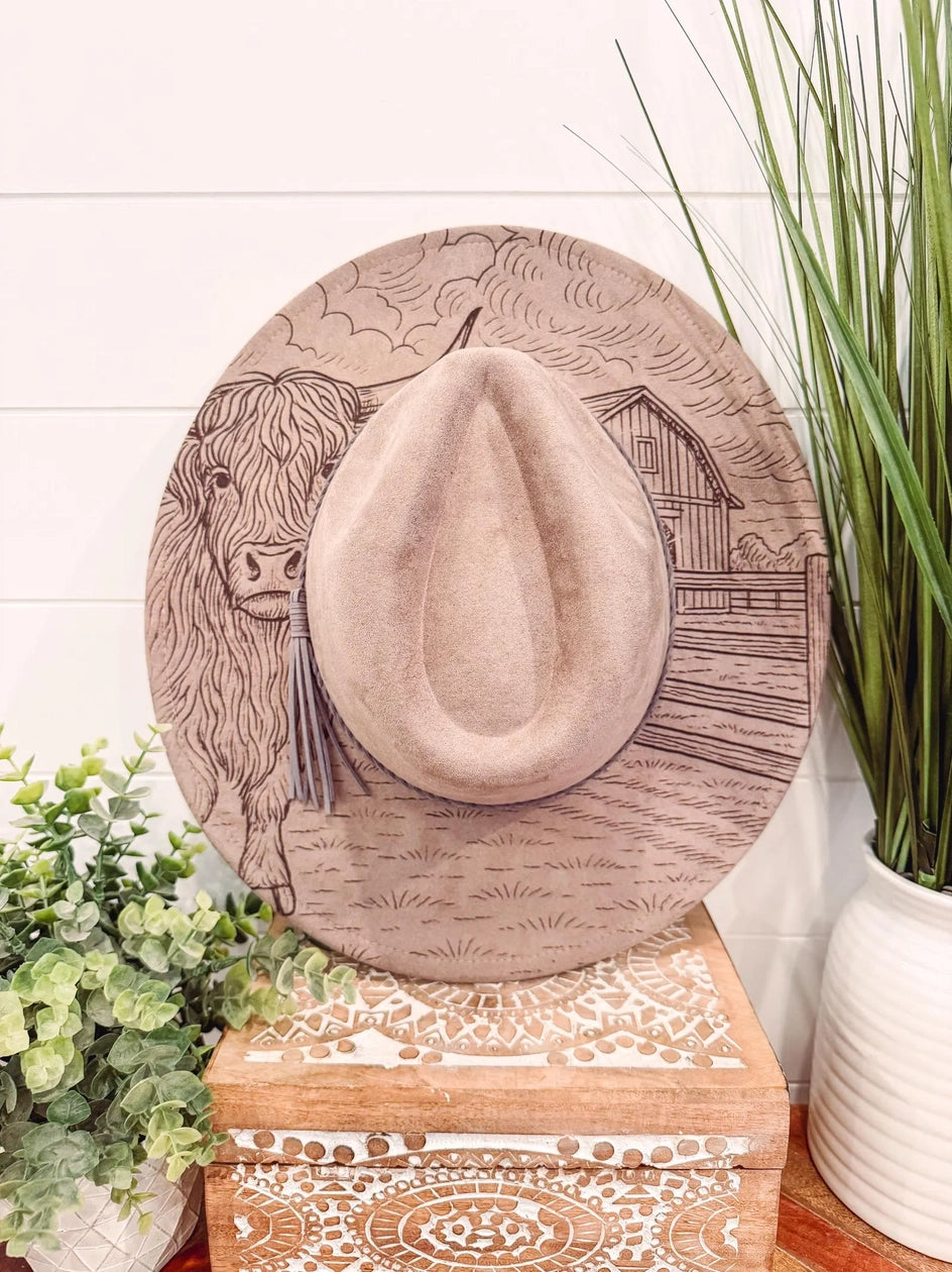Assorted Engraved Cowboy Hats