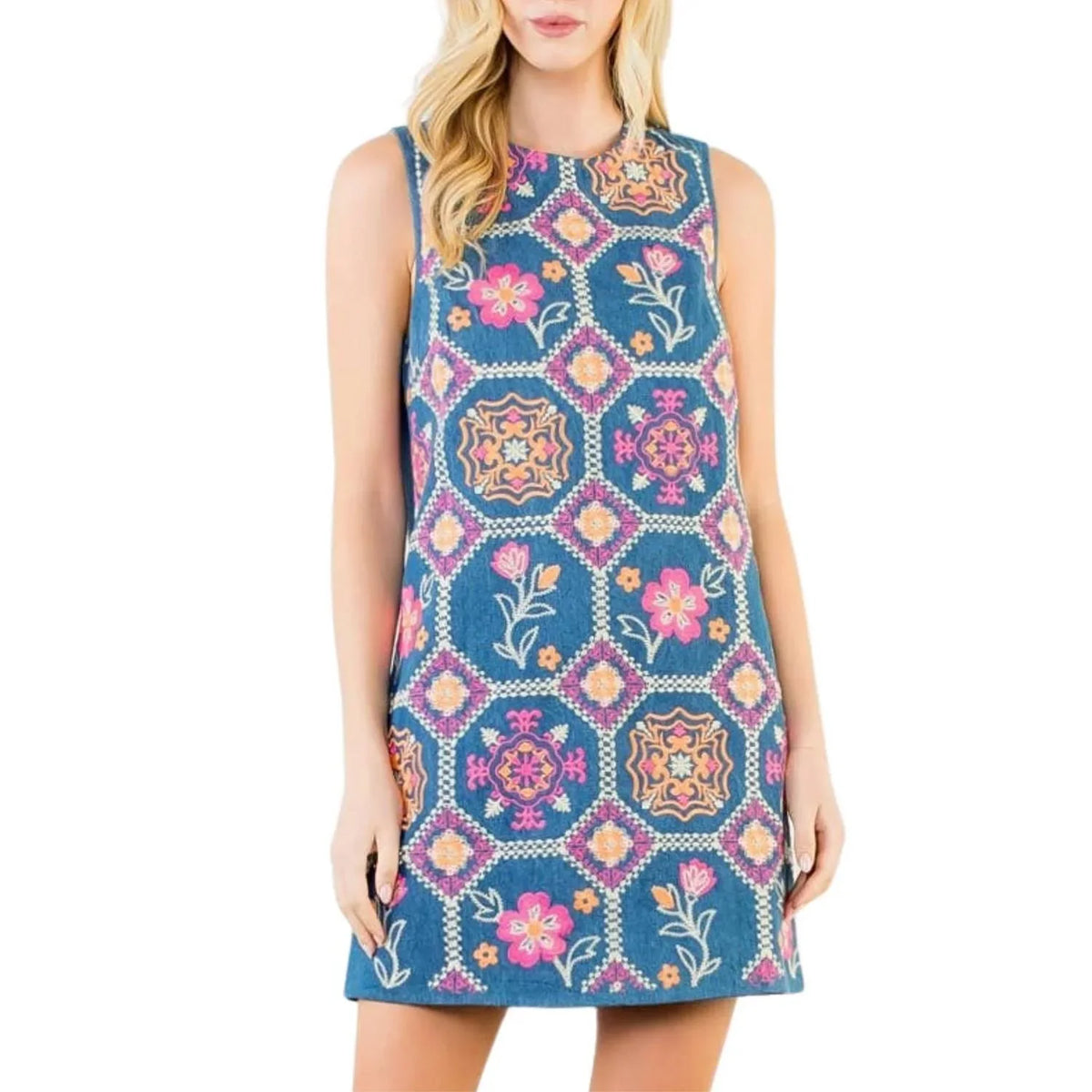 IS Floral Jean Dress
