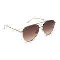 Dash Aviator Sunglasses- Gold + Coffee