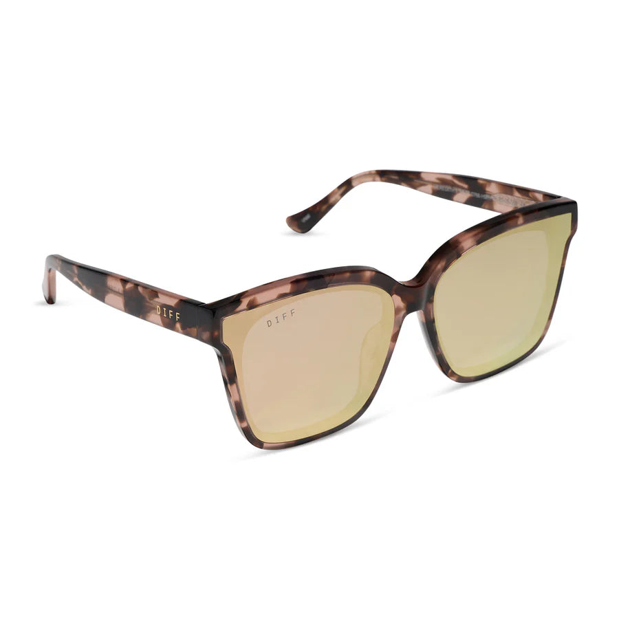 Meredith II Square Sunglasses- Himalayan Tortoise + Taupe
