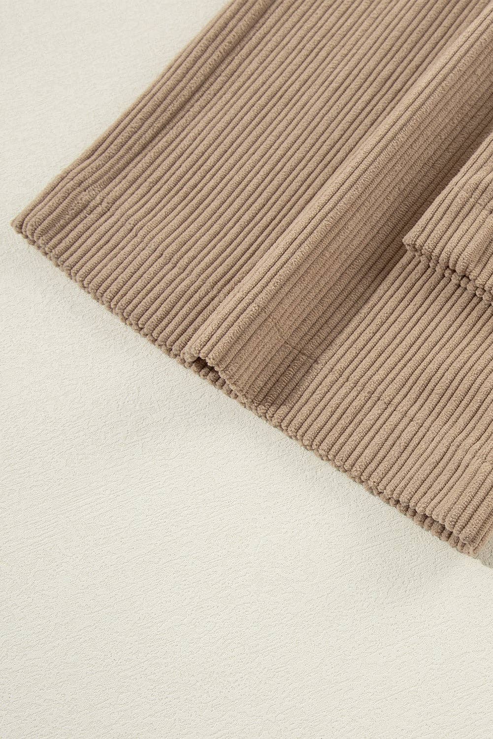 Corduroy Wide Leg Overall- Brown