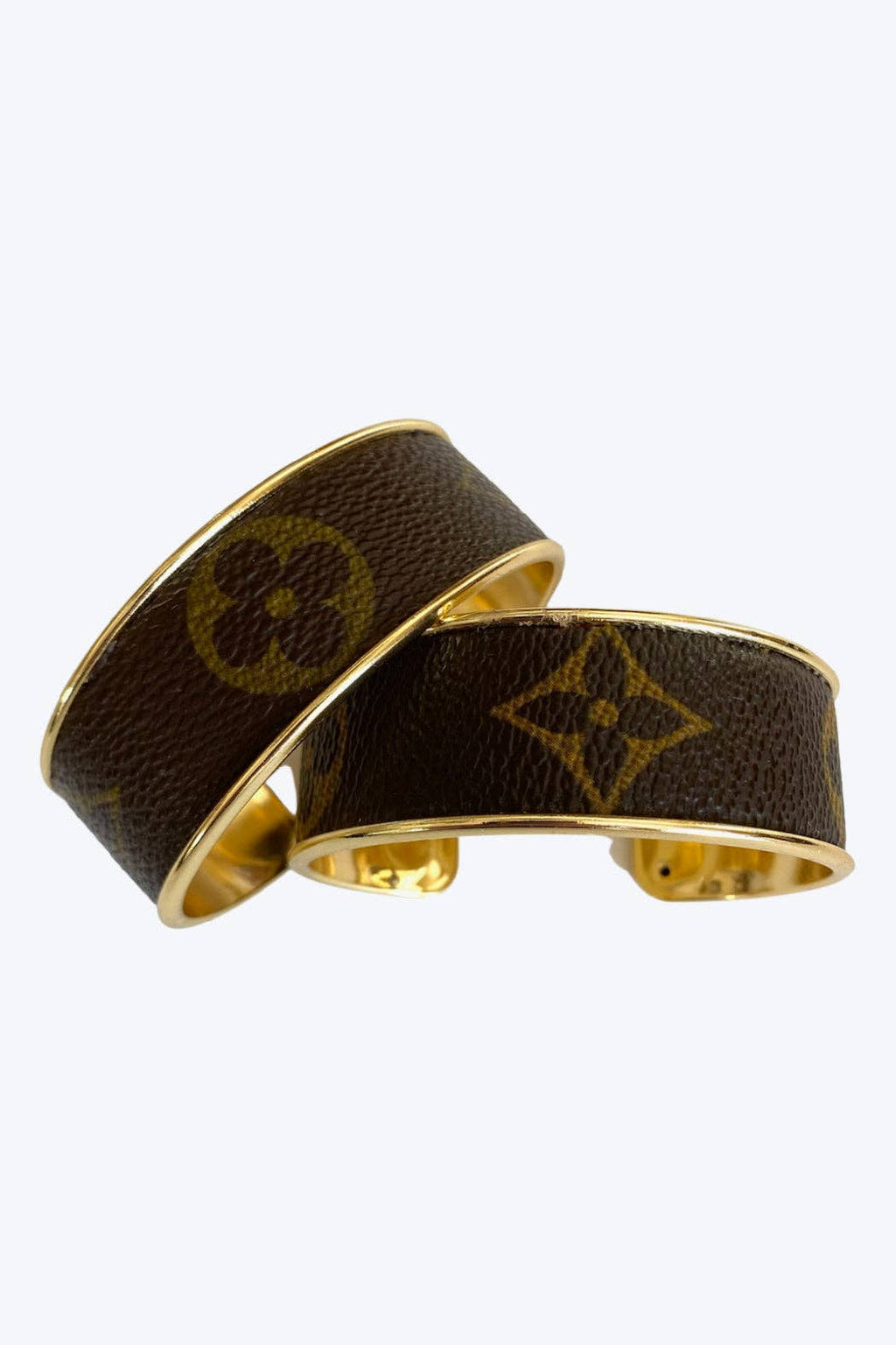 Louis Vuitton Up-Cycled 18K Gold Plated Cuff Bracelet