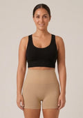 High Waist Regular Boyshorts- Tan