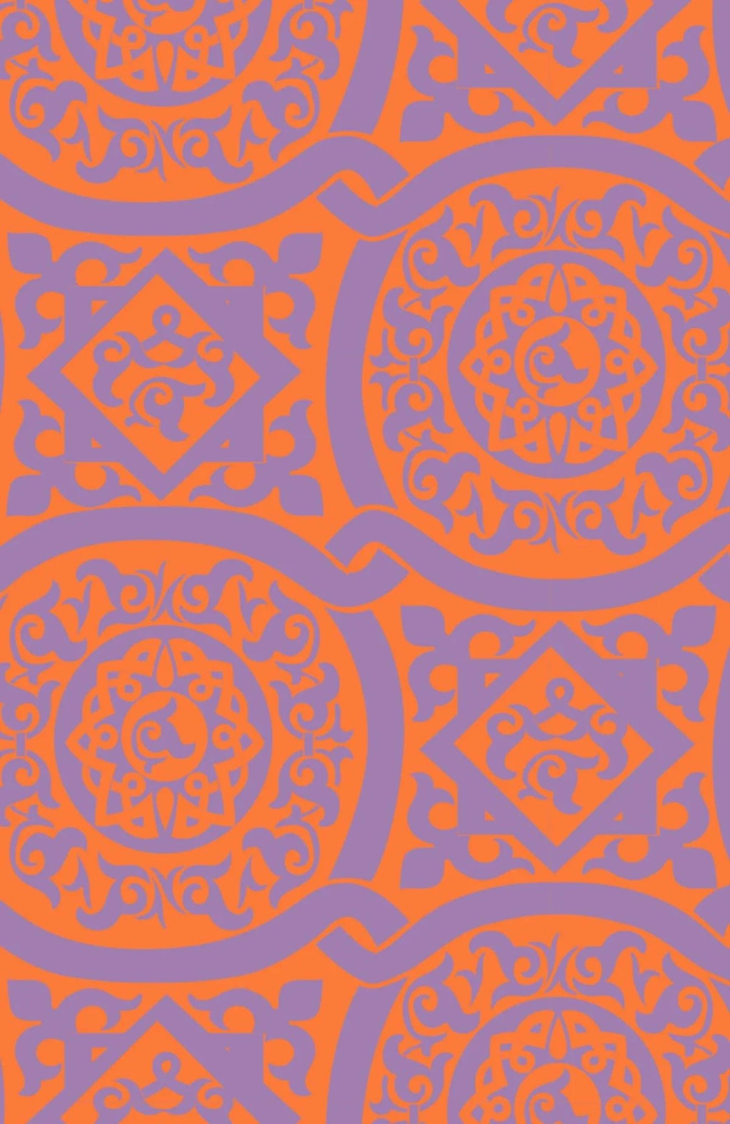 Isosceles Dress- Periwink/Orange