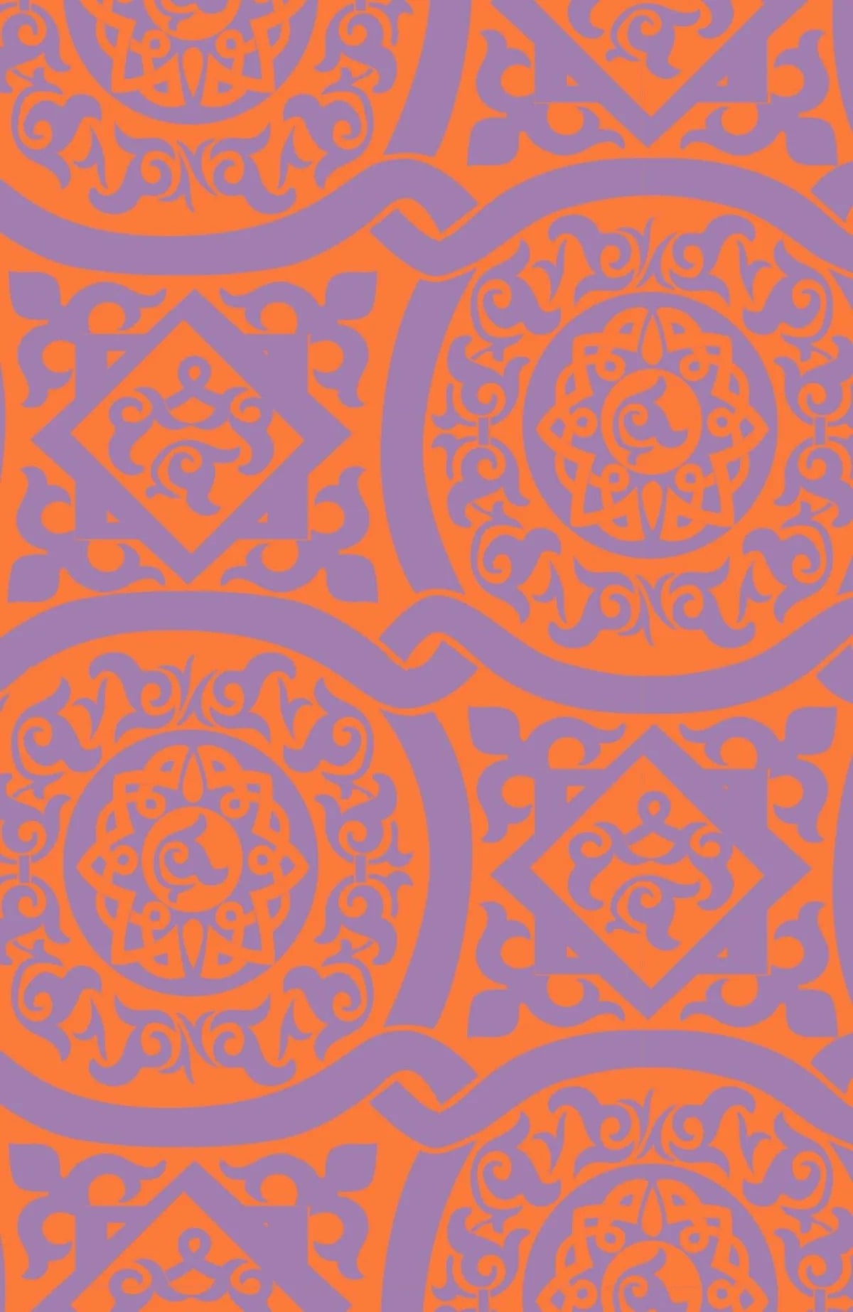 Isosceles Dress- Periwink/Orange
