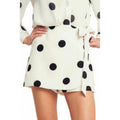 Polka Dot Tie Skort- Ivory/Black