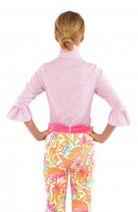 Brooks Blouse- Pink Stripe