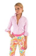 Brooks Blouse- Pink Stripe