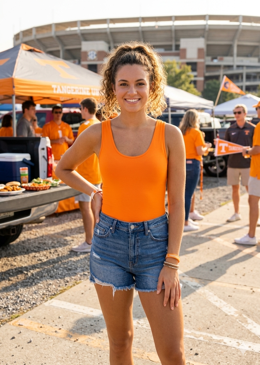 Reversible Regular Tank- Orange