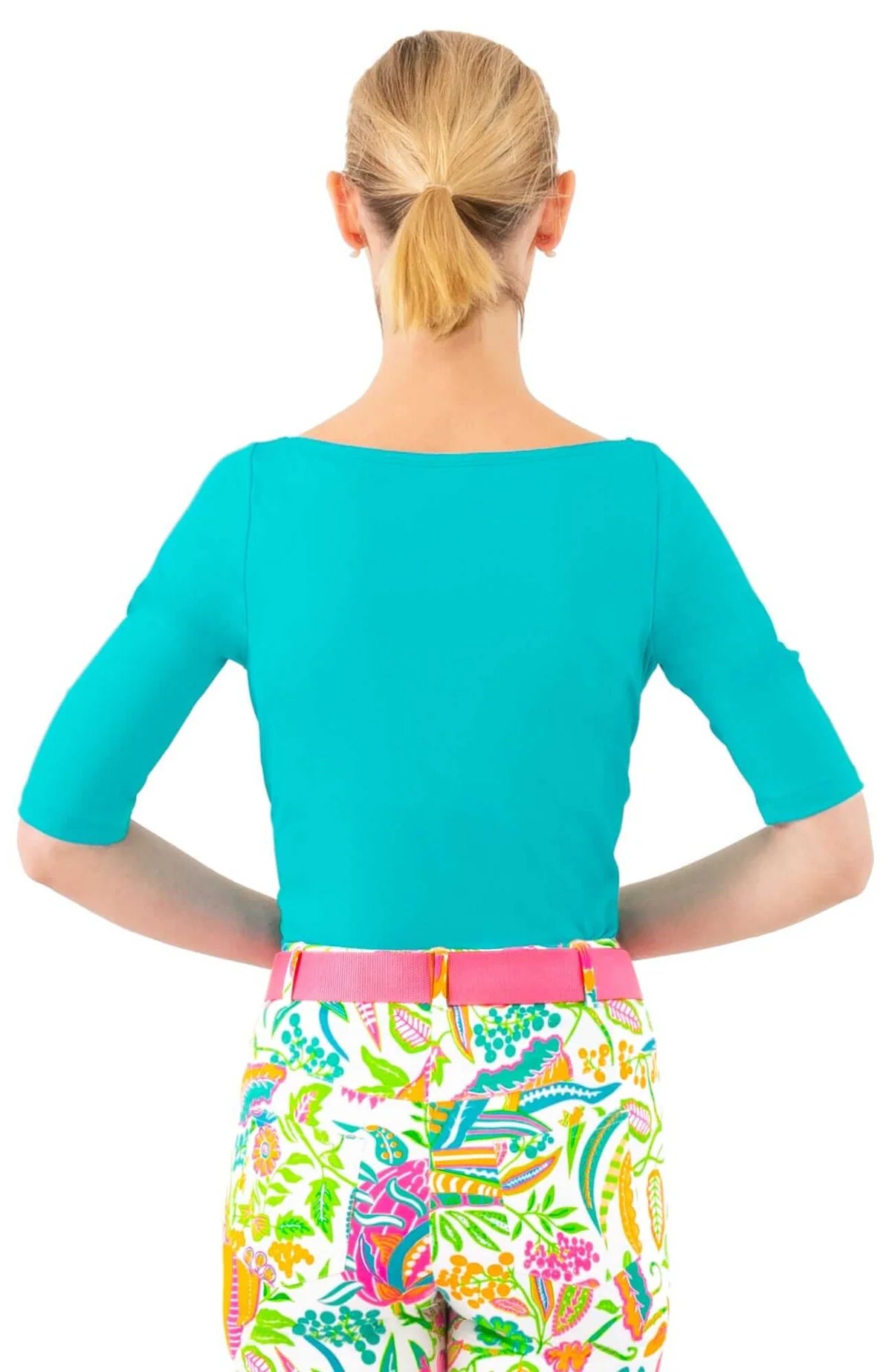 Second Skin Tee- Turquoise