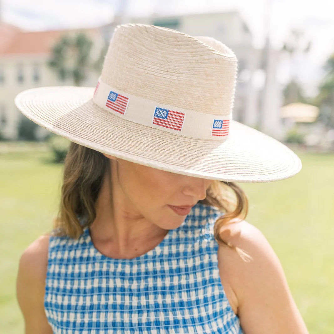 Ivory American Palm Hat