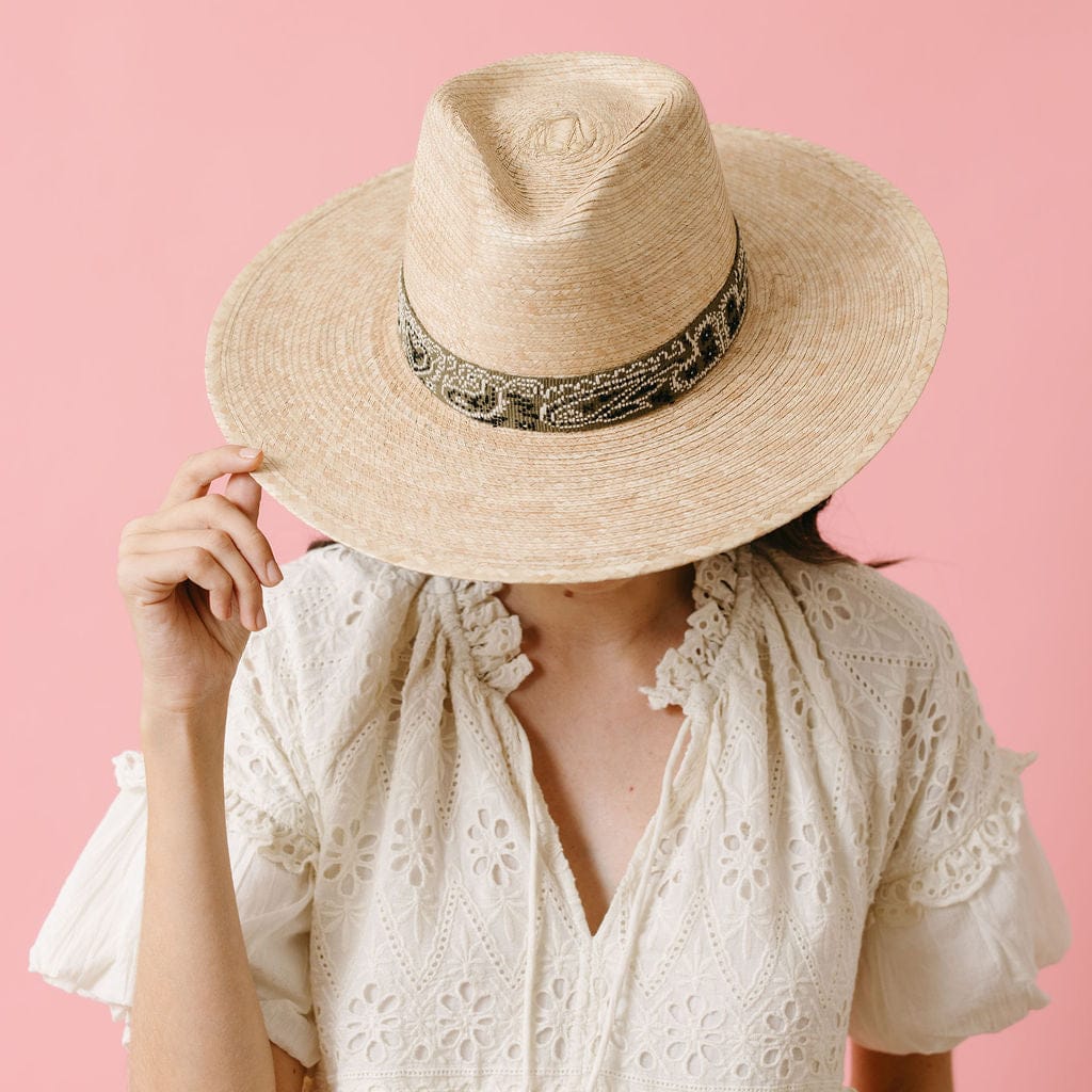 Olive Bandana Palm Hat- Green