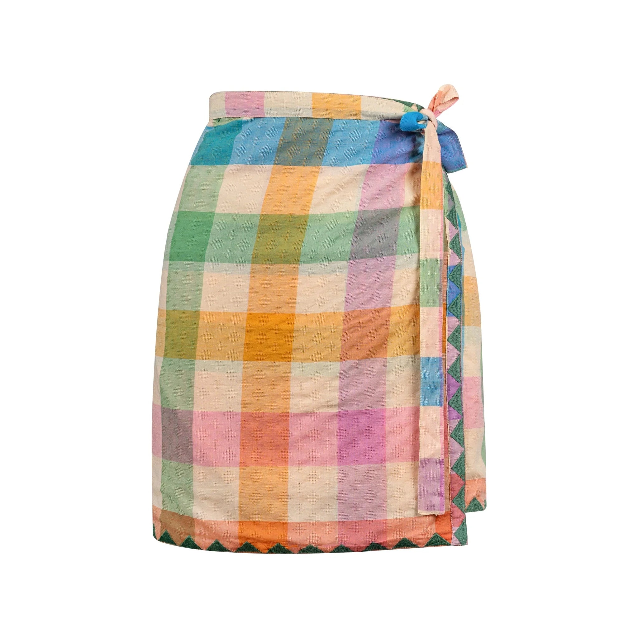 Rainbow Plaid Marina Sarong